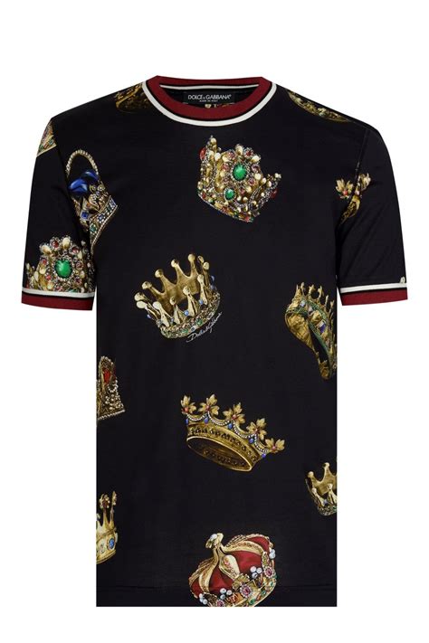 t shirt dolce gabbana king|dolce & gabbana shirt men's.